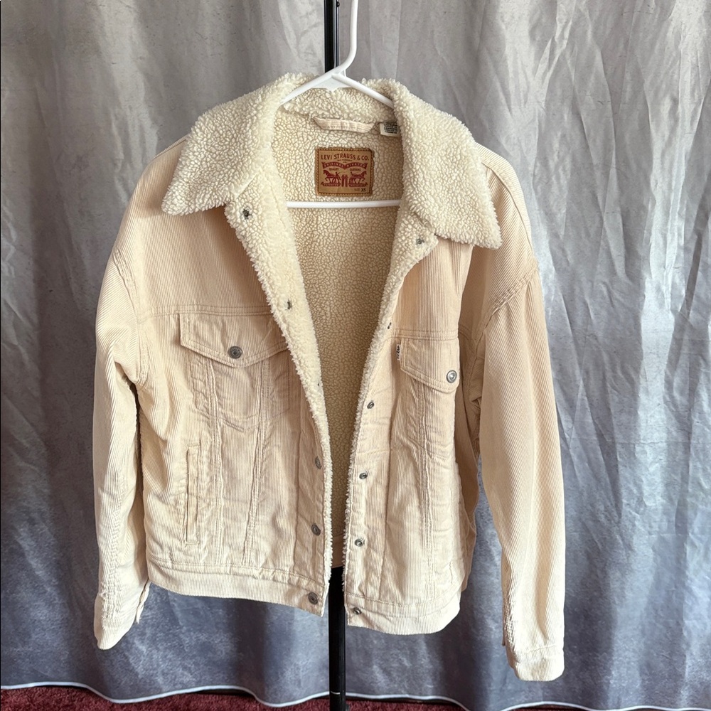 Levi's Cream Sherpa Jacket